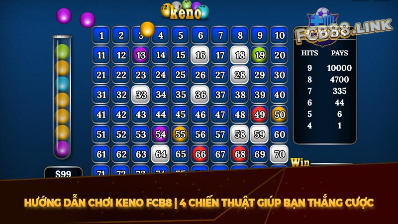 Hướng dẫn chơi keno Fcb8 | 4 Chiến thuật giúp bạn thắng cược Hướng dẫn chơi keno Fcb8 | 4 Chiến thuật giúp bạn thắng cược