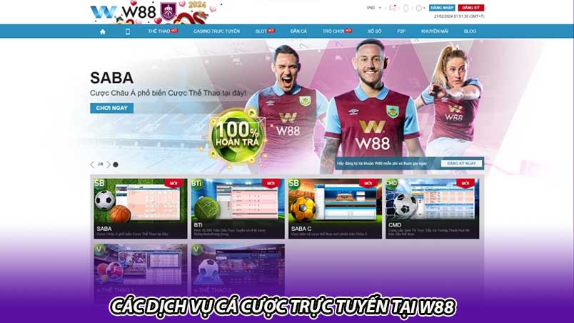 W88 - Link vào nhà cái casino W88 uy tín chính xác nhất 2024 Các dịch vụ cá cược trực tuyến tại W88